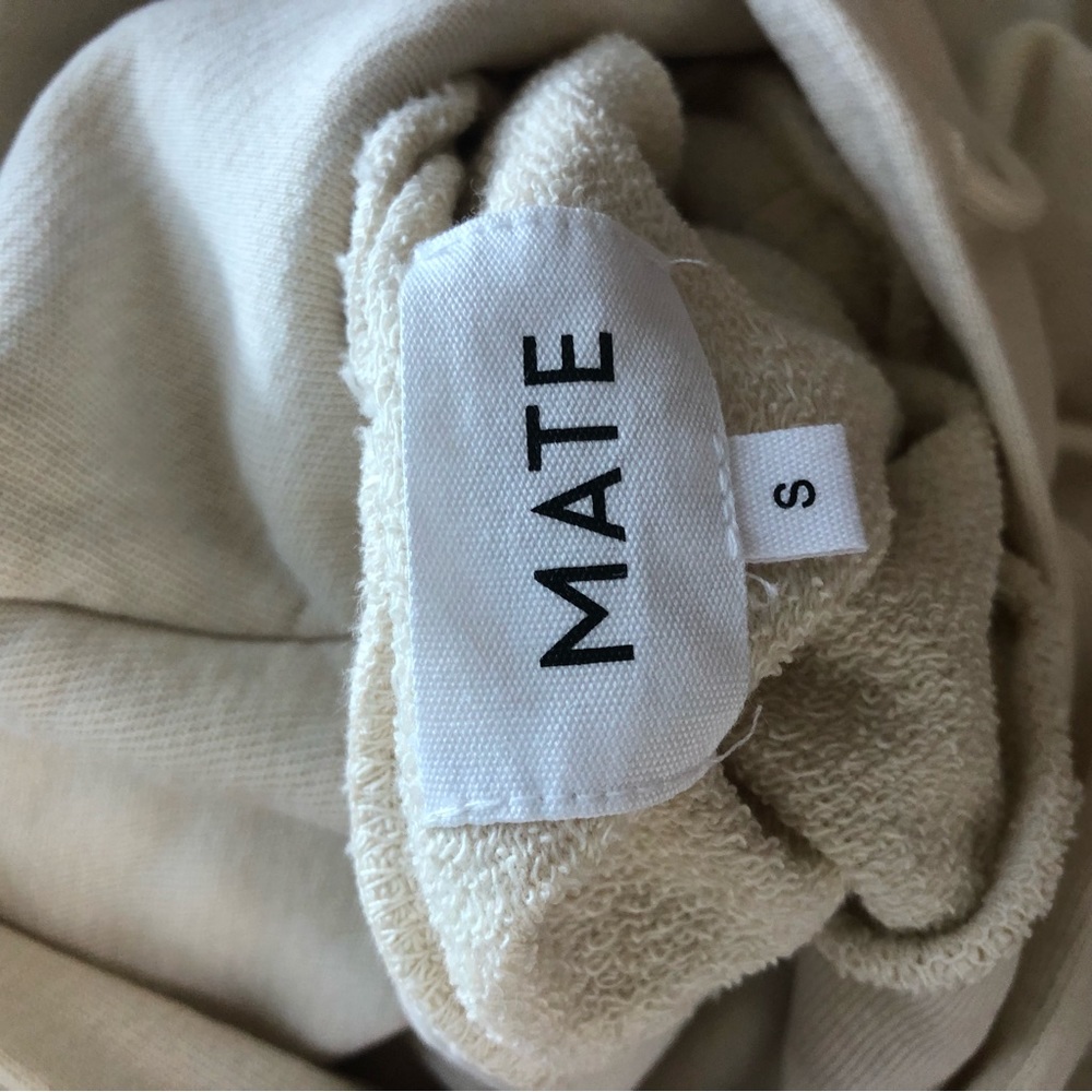 NEW NWT Mate The Label Sweatshirt Organic Terry Raglan Hoodie - Picture 10 of 10
